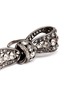Detail View - Click To Enlarge - LANVIN - Glass crystal bow two finger ring