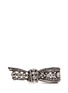 Main View - Click To Enlarge - LANVIN - Glass crystal bow two finger ring