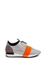 Main View - Click To Enlarge - BALENCIAGA - 'Race Runners' leather combo neoprene sneakers