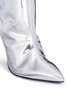 Detail View - Click To Enlarge - BALENCIAGA - Mirror leather knee high point toe boots