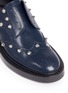 Detail View - Click To Enlarge - BALENCIAGA - Stud leather laceless brogues