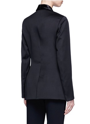 Back View - Click To Enlarge - ESTEBAN CORTAZAR - Velvet lapel wool tuxedo jacket