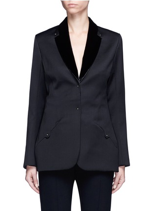 Main View - Click To Enlarge - ESTEBAN CORTAZAR - Velvet lapel wool tuxedo jacket