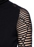 Detail View - Click To Enlarge - ESTEBAN CORTAZAR - Asymmetric rib knit sleeve turtleneck sweater