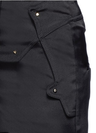 Detail View - Click To Enlarge - ESTEBAN CORTAZAR - Zip cuff tuck pleat side slim leg pants