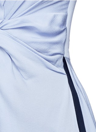 Detail View - Click To Enlarge - ROKSANDA - 'Thurloe' cutout twist front colourblock jumpsuit
