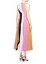 Back View - Click To Enlarge - ROKSANDA - 'Rebecca' colourblock silk seersucker midi dress
