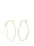 Main View - Click To Enlarge - PHYNE BY PAIGE NOVICK - 'Converge' diamond pavé 18k gold hoop earrings