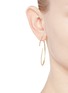 Figure View - Click To Enlarge - PHYNE BY PAIGE NOVICK - 'Converge' diamond pavé 18k gold hoop earrings