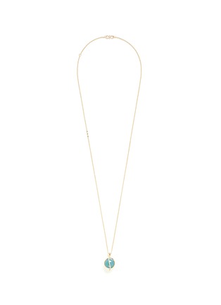 Main View - Click To Enlarge - PHYNE BY PAIGE NOVICK - 'Building Blocks' diamond pavé 18k gold opal pendant necklace