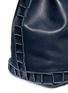 Detail View - Click To Enlarge - TOMASINI - '52 Squares' medium leather bucket bag