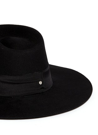 Detail View - Click To Enlarge - JANESSA LEONÉ - 'Aya' wool felt fedora hat