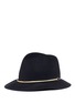 Figure View - Click To Enlarge - JANESSA LEONÉ - 'Stephen' metal bar wool felt fedora hat