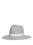 Figure View - Click To Enlarge - JANESSA LEONÉ - 'Henningsen' leather band wool felt fedora hat