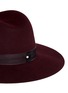 Detail View - Click To Enlarge - JANESSA LEONÉ - 'Amara' organza band wool felt fedora hat