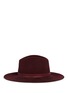 Figure View - Click To Enlarge - JANESSA LEONÉ - 'Lea' leather band wool felt hat