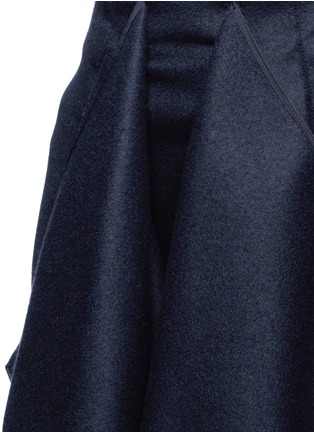 Detail View - Click To Enlarge - CÉDRIC CHARLIER - Drape front wool midi skirt