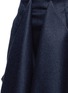 Detail View - Click To Enlarge - CÉDRIC CHARLIER - Drape front wool midi skirt