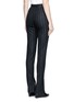 Back View - Click To Enlarge - CÉDRIC CHARLIER - Pinstripe split cuff skinny fit pants