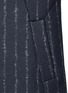 Detail View - Click To Enlarge - CÉDRIC CHARLIER - Pinstripe revers lapel long vest