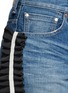 Detail View - Click To Enlarge - 73115 - Ruffle petersham ribbon trim selvedge jeans