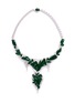 Main View - Click To Enlarge - LC COLLECTION JADE - Diamond jade 18k gold floral pendant necklace
