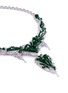 Figure View - Click To Enlarge - LC COLLECTION JADE - Diamond jade 18k gold floral pendant necklace