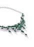 Figure View - Click To Enlarge - LC COLLECTION JADE - Diamond jade 18k gold vine necklace