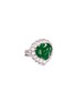 Main View - Click To Enlarge - LC COLLECTION JADE - Diamond jade 18k gold peach ring