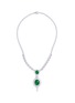 Main View - Click To Enlarge - LC COLLECTION JADE - Diamond jade 18k gold pendant necklace