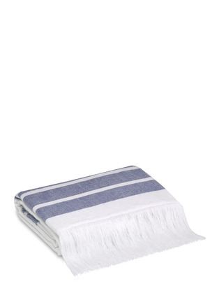 Main View - Click To Enlarge - HAMAM - Marine hand towel - White/Steel Blue