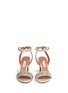 Front View - Click To Enlarge - TABITHA SIMMONS - 'Leticia' coarse glitter sandals