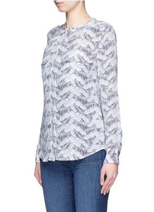 Front View - Click To Enlarge - EQUIPMENT - 'Lynn' tropical print silk shirt