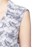 Detail View - Click To Enlarge - EQUIPMENT - 'Sleeveless Keira' tropical print silk shirt