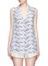Main View - Click To Enlarge - EQUIPMENT - 'Sleeveless Keira' tropical print silk shirt