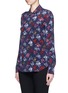 Front View - Click To Enlarge - EQUIPMENT - 'Brett' static floral print silk shirt