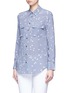Front View - Click To Enlarge - EQUIPMENT - 'Slim Signature' star print silk shirt