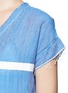 Detail View - Click To Enlarge - LEM LEM - 'Nadia' stripe V-neck T-shirt