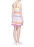 Back View - Click To Enlarge - LEM LEM - 'Hali' stripe cotton beach dress