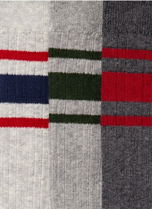 Detail View - Click To Enlarge - ISABEL MARANT ÉTOILE - Beyond' rugby stripe socks 3-pair pack