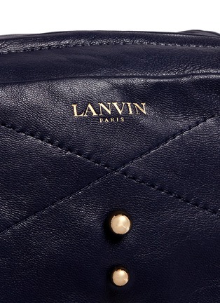 Detail View - Click To Enlarge - LANVIN - 'Baby Sugar' mini metal pearl leather crossbody bag