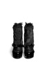 Figure View - Click To Enlarge - CLERGERIE - 'Bessin' fur front patent leather ankle boots