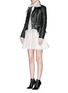 Figure View - Click To Enlarge - ALEXANDER MCQUEEN - Broderie anglaise flare dress