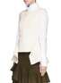 Front View - Click To Enlarge - ALEXANDER MCQUEEN - Peplum back cable knit sleeveless sweater