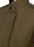 Detail View - Click To Enlarge - ALEXANDER MCQUEEN - High collar peplum waist wool jacket