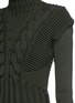 Detail View - Click To Enlarge - ALEXANDER MCQUEEN - Detachable sleeve Merino wool sweater