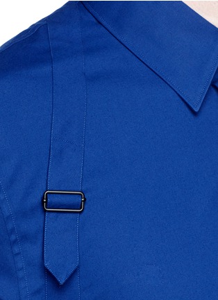 Detail View - Click To Enlarge - ALEXANDER MCQUEEN - Harness stretch poplin shirt