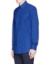 Front View - Click To Enlarge - ALEXANDER MCQUEEN - Harness stretch poplin shirt