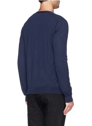 Back View - Click To Enlarge - ALEXANDER MCQUEEN - Skull logo cashmere cardigan