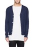 Main View - Click To Enlarge - ALEXANDER MCQUEEN - Skull logo cashmere cardigan